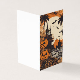 Tarjeta de saludo Haunted Mansion Halloween