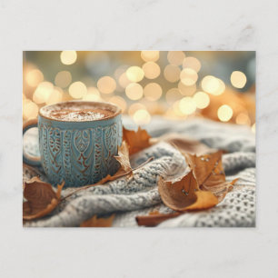 Tarjeta de saludo Hello Fall con barba