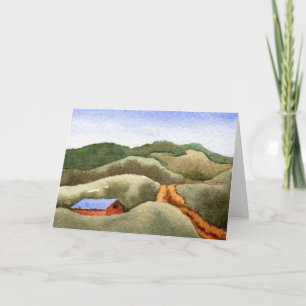 Tarjeta de saludo "Hill Farms" Country Roads