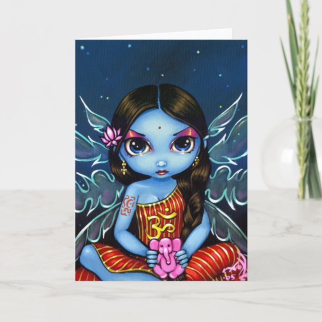 Tarjeta de saludo "Hindu Fairy" (Anverso)