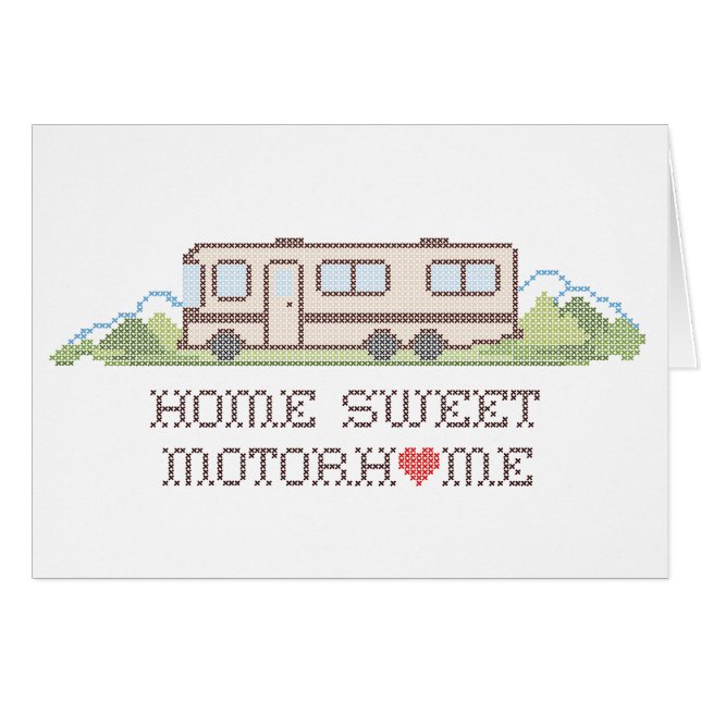 Tarjeta de saludo - Hogar de motor dulce para casa (Anverso (Horizontal))