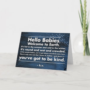 Tarjeta de saludo "Hola bebés"