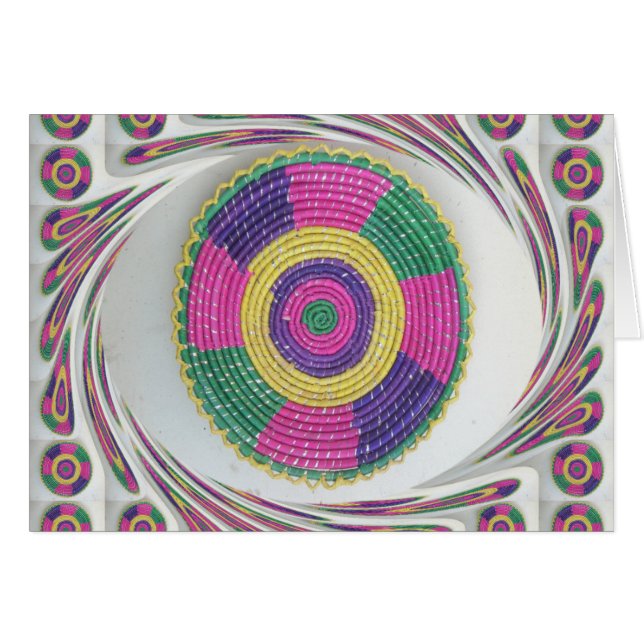 Tarjeta de saludo horizontal hermosa África asombr (Anverso (Horizontal))