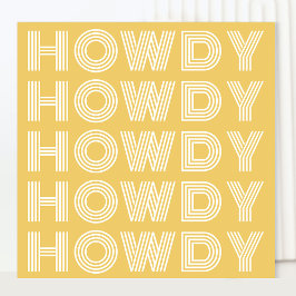 Tarjeta de saludo Howdy Southern Charm
