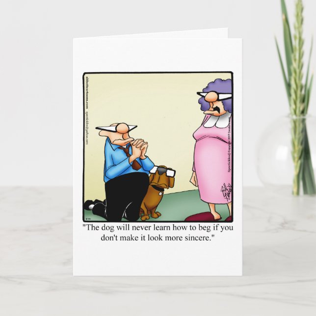 Tarjeta de saludo Humor Blank para los propietario (Anverso)