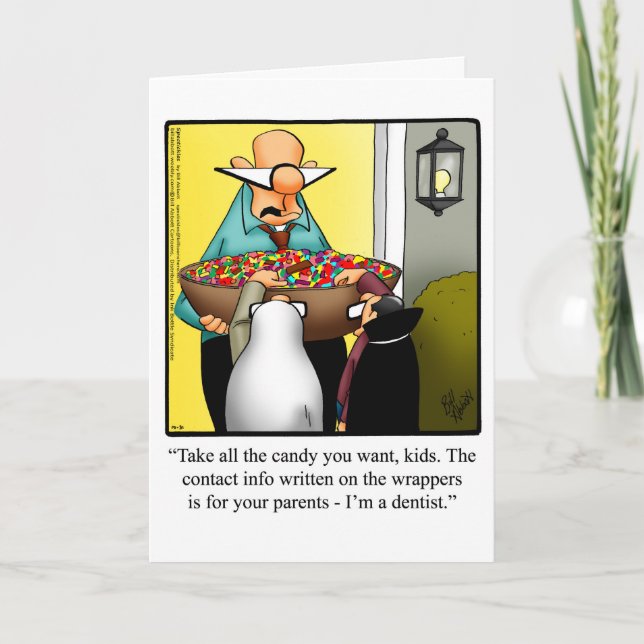 Tarjeta de saludo Humor de Halloween "Spectickles" (Anverso)