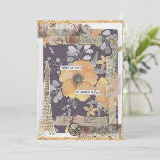 Tarjeta de saludo Inspiradora de estímulo positivo