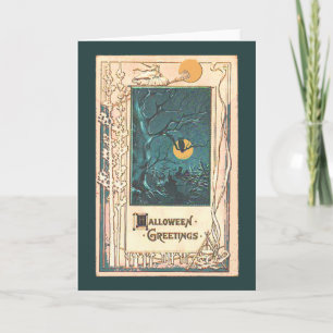 Tarjeta de saludo inusual de Halloween