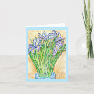 Tarjeta de saludo "Iris salvaje"