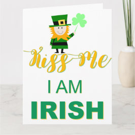 Tarjeta de saludo irlandesa Bésame