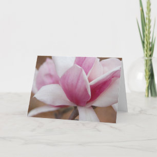 Tarjeta de saludo japonesa de flor de tulipán