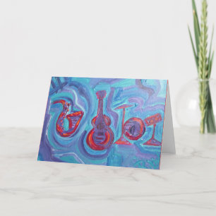 Tarjeta de saludo - jazz por la tarde