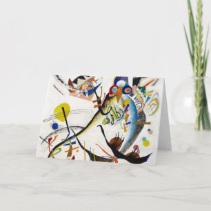 Tarjeta de saludo Kandinsky Blue Segment