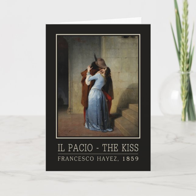 Tarjeta de saludo Kiss/Il Bacio (Anverso)