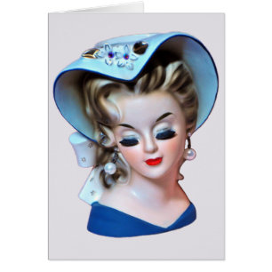 Tarjeta de saludo Lady Lady Bonnet de la Base del 