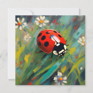 Tarjeta de saludo Ladybird Ladybug