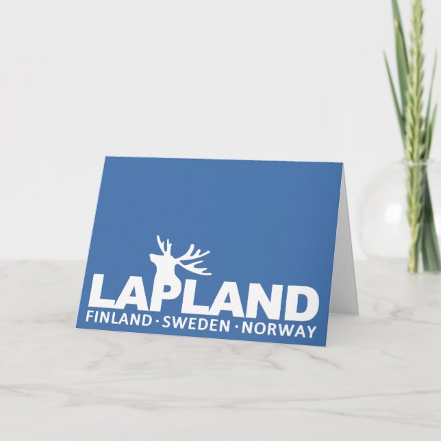 tarjeta de saludo LAPLAND personalizado (Anverso)