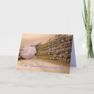 Tarjeta de saludo Lavendar