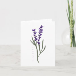 Tarjeta de saludo Lavender