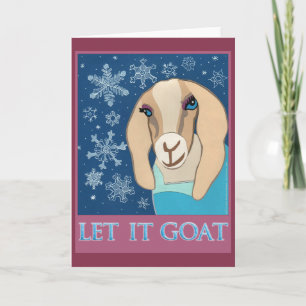 Tarjeta de saludo Let It Goat