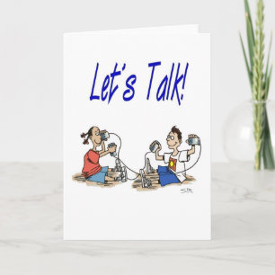 Tarjeta de saludo Let's Talk
