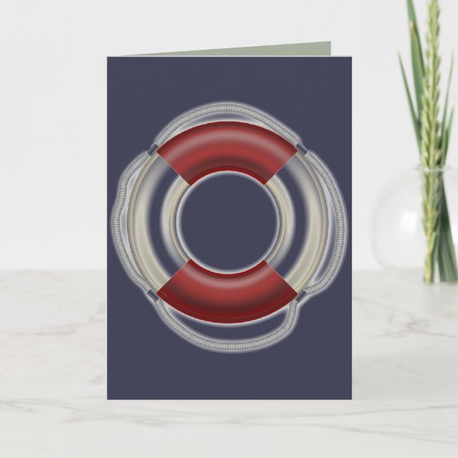 Tarjeta de saludo Lifesaver (Anverso)