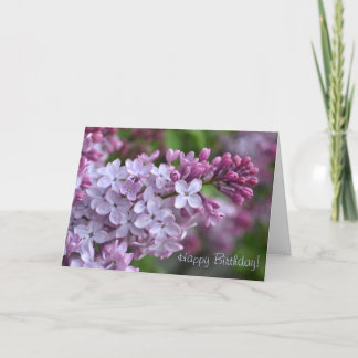 Tarjeta de saludo Lilac