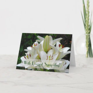 Tarjeta de saludo Lily Sympathy