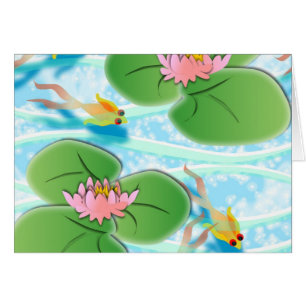 Tarjeta de saludo Lilypad