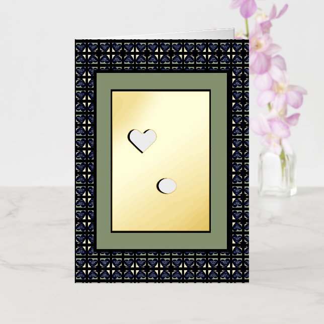 Tarjeta de saludo LOVE (Amor) Lo que estás haciend (Orquídea)