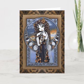 Tarjeta de saludo "Lucia" de Flower Moon Fairy Art