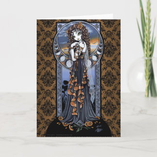 Tarjeta de saludo "Lucia" de Flower Moon Fairy Art