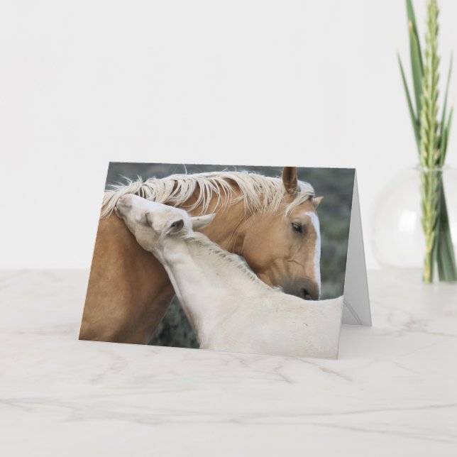 Tarjeta de saludo madre e hijo (Anverso)