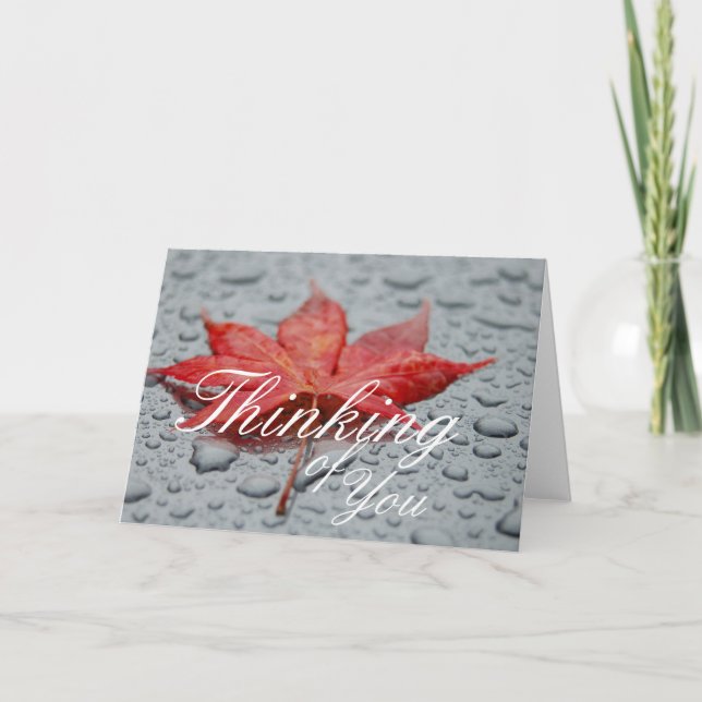 Tarjeta de saludo Maple Leaf (Anverso)