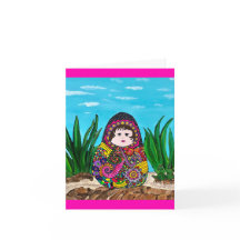 Tarjeta de saludo Matryoshka Doll