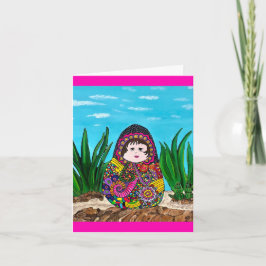 Tarjeta de saludo Matryoshka Doll