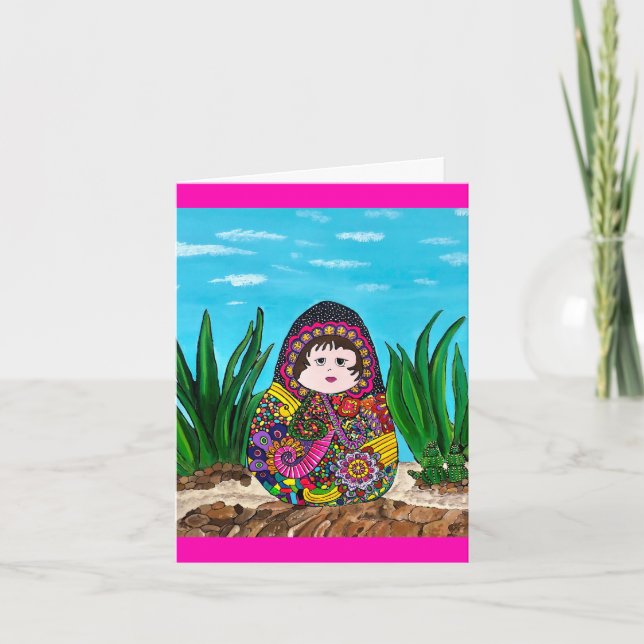 Tarjeta de saludo Matryoshka Doll (Anverso)