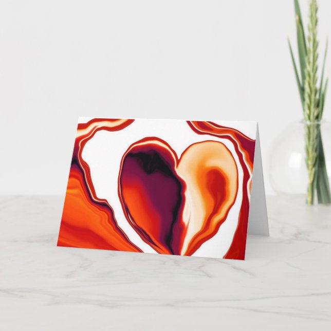 Tarjeta de saludo Molten Heart_1 (Anverso)