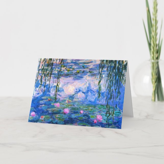 Tarjeta de saludo Monet Water Lilies (Anverso)