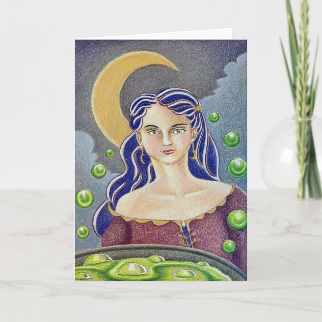 Tarjeta de saludo "Moon Potion" (Anverso)