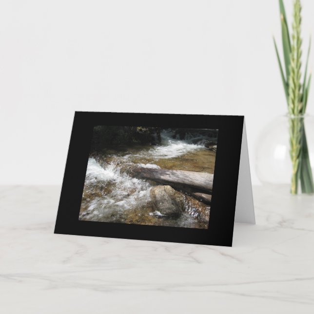 Tarjeta de saludo Mountain Stream (Anverso)