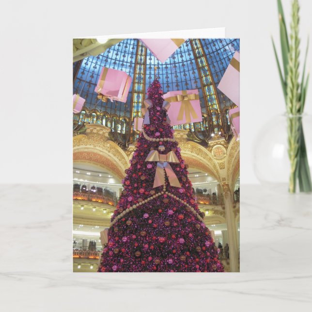 Tarjeta de saludo "Navidades de París" (Anverso)