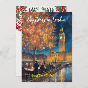 Tarjeta De Saludo "Navidades En Londres"