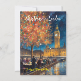 Tarjeta De Saludo "Navidades En Londres"