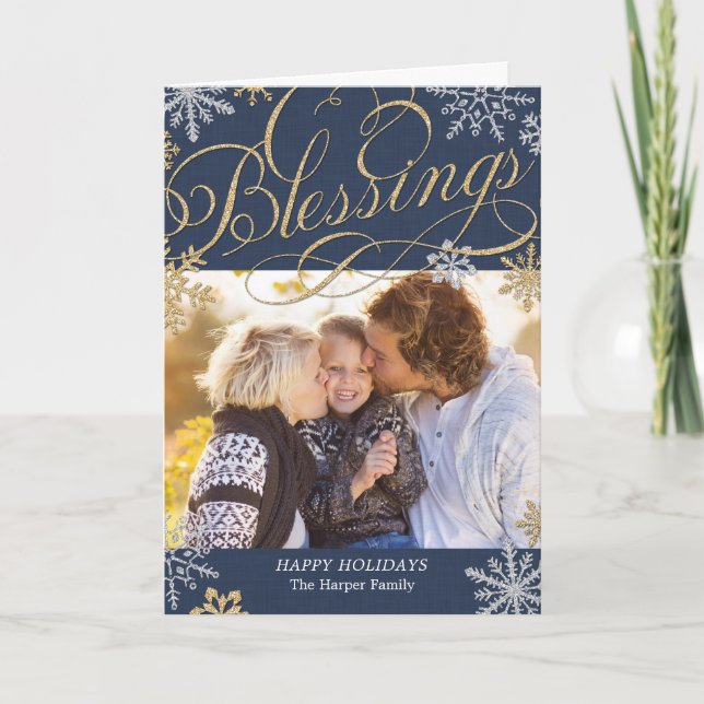 Tarjeta de saludo navideño de los lagos (Anverso)