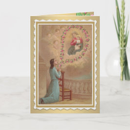 Tarjeta de saludo/nota santa católica