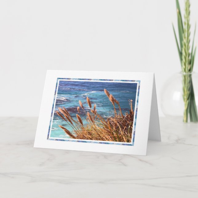 Tarjeta de saludo Ocean Blues (Anverso)