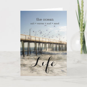 Tarjeta de saludo Ocean Pier