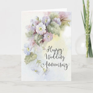 Tarjeta de saludo para aniversarios Bodas