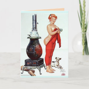 TARJETA DE SALUDO PARA CHICA DE CUL0 GRANDE EN CUA